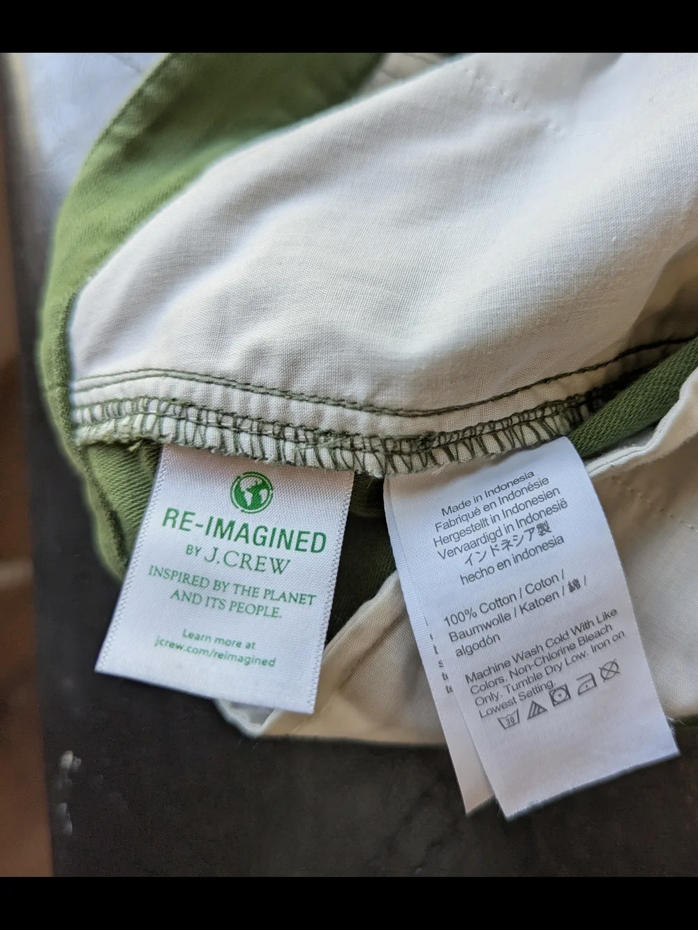 J. Crew Olive Green Straight-Leg Chinos